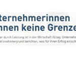 "Unternehmerinnen kennen keine Grenzen"